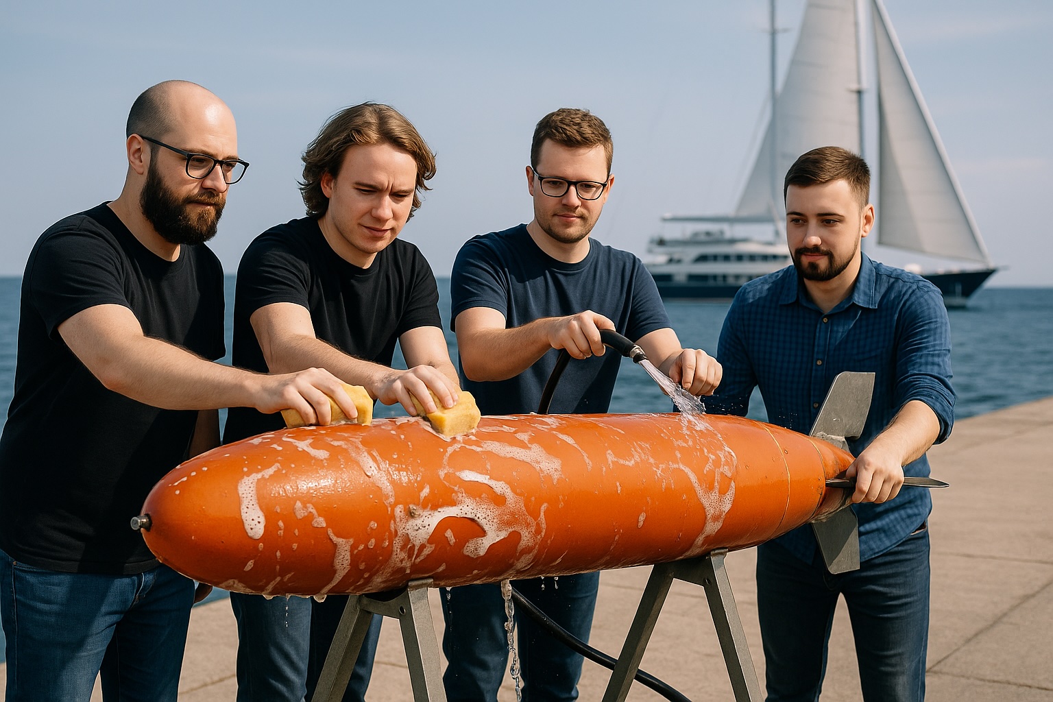 Polieren des Torpedos